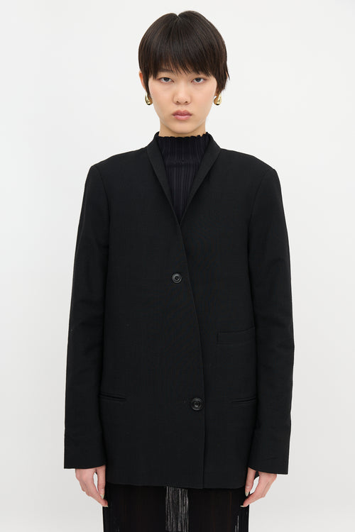Lemaire Puckered Wool Blazer