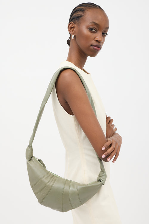 Lemaire Small Leather Croissant Bag