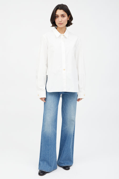 Lemaire White Buttoned Shirt