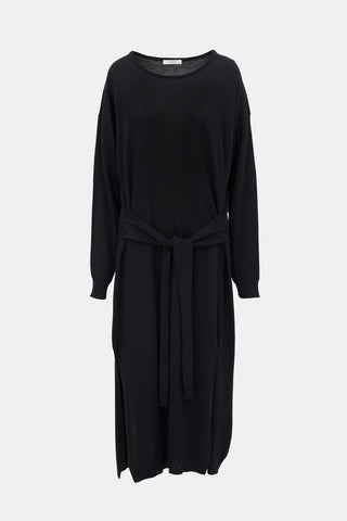 Lemaire Wool Belted Sweater Dress
