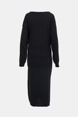Lemaire Wool Belted Sweater Dress