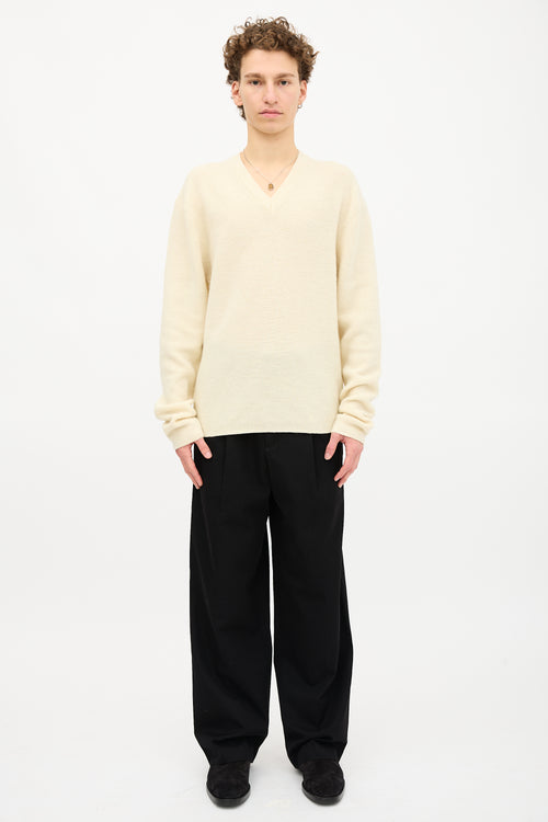 Lemaire Wool V-Neck Sweater