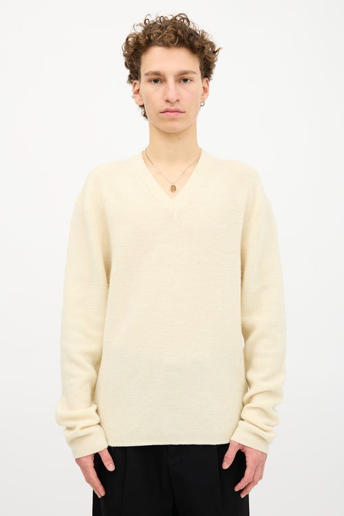 Lemaire Wool V-Neck Sweater