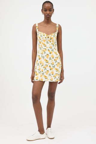 Reformation Crepe Printed Jordy Dress