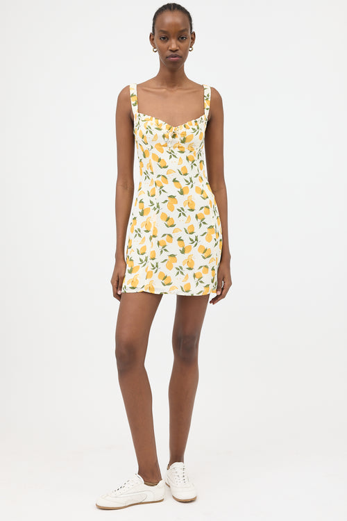 Reformation Crepe Printed Jordy Dress