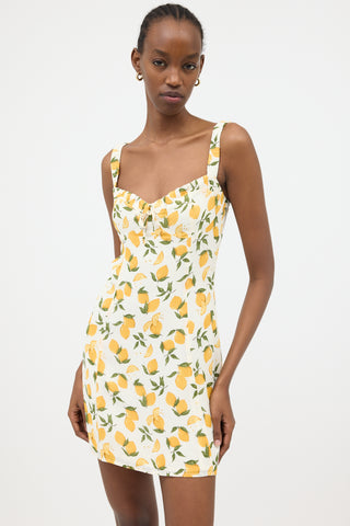 Reformation Crepe Printed Jordy Dress