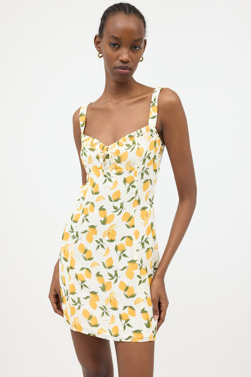 Reformation Crepe Printed Jordy Dress