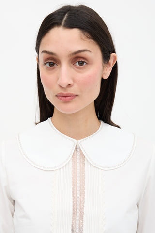 Les Inconnus Crystal Trim Collar Necklace