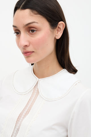 Les Inconnus Crystal Trim Collar Necklace