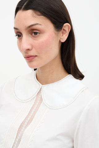 Les Inconnus Crystal Trim Collar Necklace