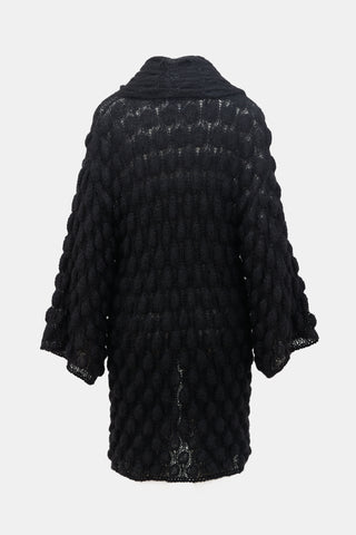 Letanne Mohair & Silk Bubble Knit Cardigan