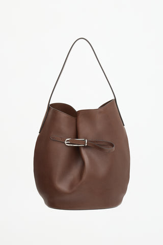 Liffner Leather Buckled Bucket Bag