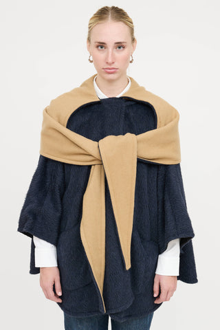 Lindsey Thornburg Wool Cape Coat