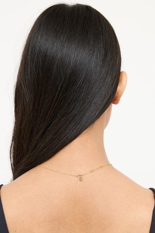 Links of London 18K Yellow Gold Clover Charm Necklace