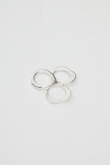 Links of London Silver Love Note Triple Heart Ring