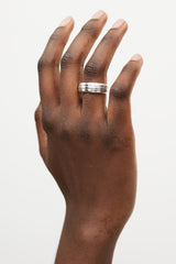 Links of London Silver Love Note Triple Heart Ring