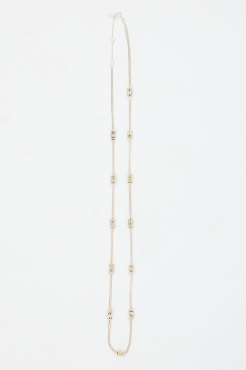 Links of London Sterling Silver Effervescence Star Station Necklace