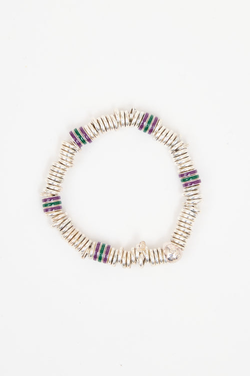 Links of London Sterling Silver & Enamel Sweetie Bracelet
