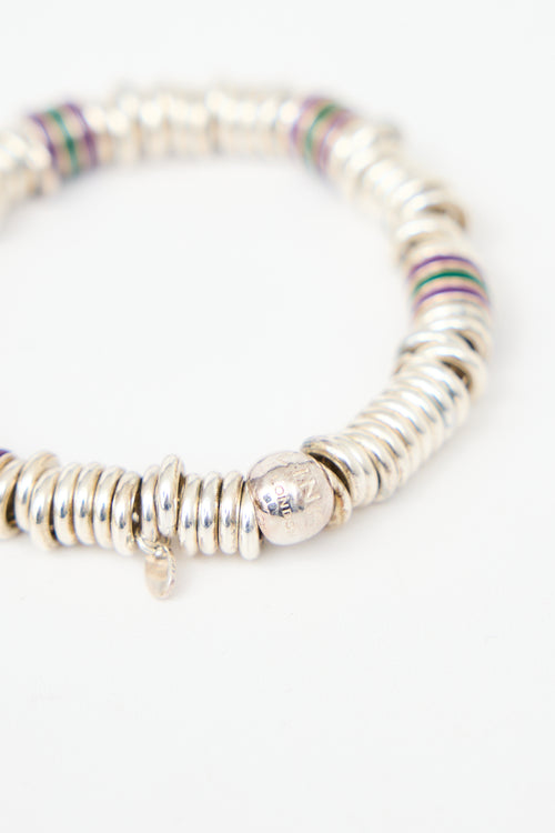 Links of London Sterling Silver & Enamel Sweetie Bracelet