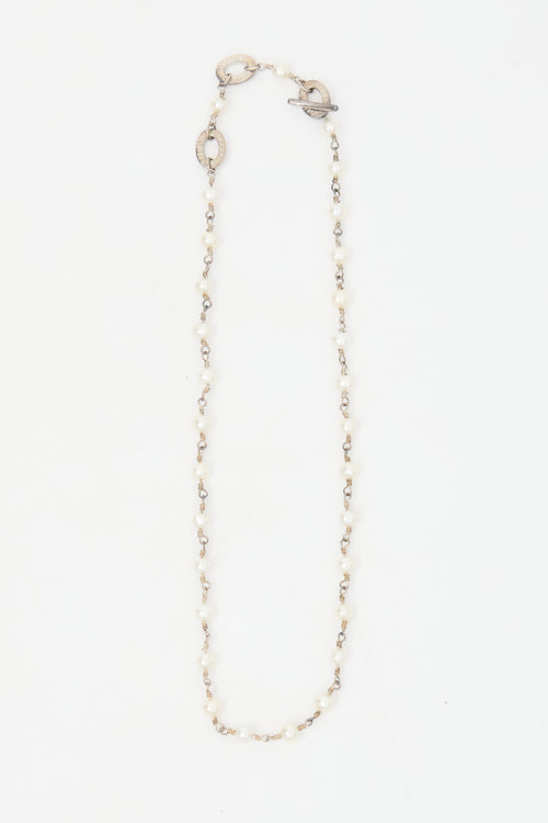 Links of London Sterling Silver & Pearl Choker Necklace