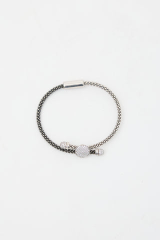 Links of London Sterling Silver & Rhodium Star Dust Toggle Bracelet