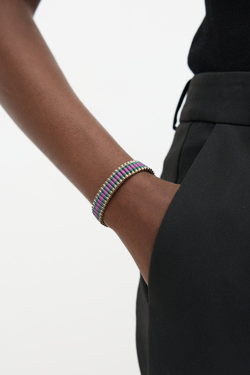 Links of London Wimbledon Double Cord Friendship Bracelet