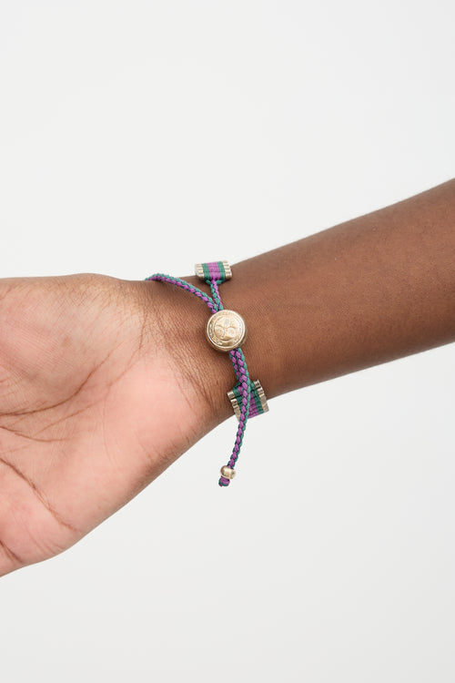 Links of London Wimbledon Double Cord Friendship Bracelet