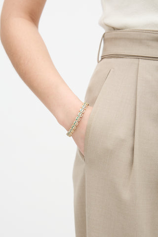 Lisa Gozlan Pavé Happy Face Bracelet