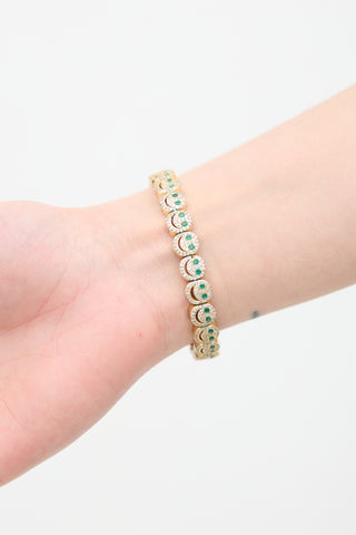 Lisa Gozlan Pavé Happy Face Bracelet