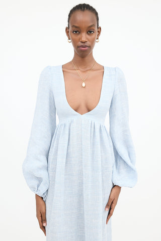 Lisa Marie Fernandez Linen Bouclé Carolyn Dress