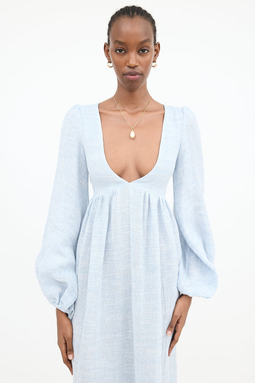 Lisa Marie Fernandez Linen Bouclé Carolyn Dress