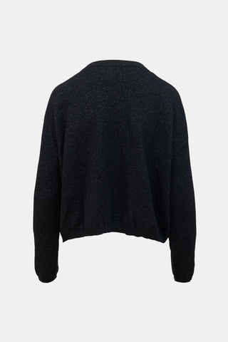 Lisa Yang Metallic Cashmere Cardigan