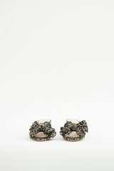 Loeffler Randal Black & Bronze Pleated Sandal