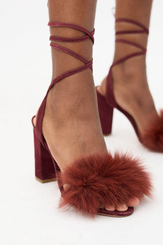 Loeffler Randall Suede Nicholette Sandal