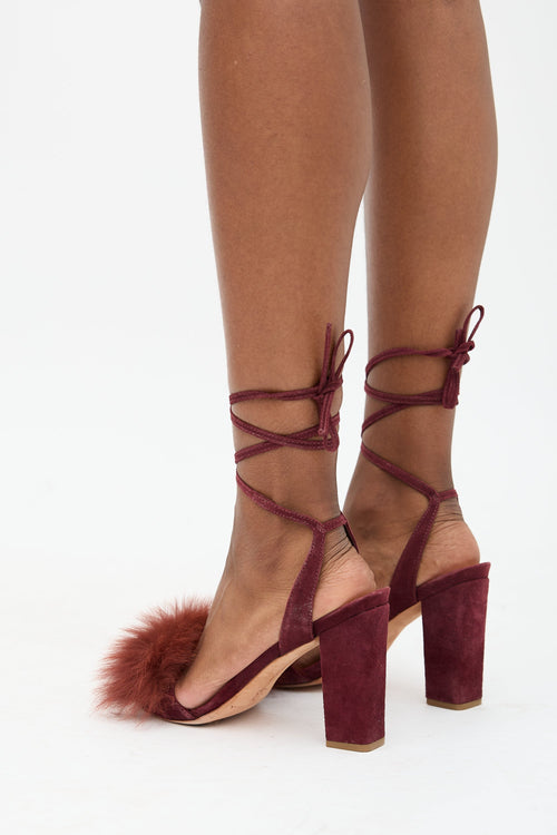 Loeffler Randall Suede Nicholette Sandal