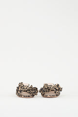 Loeffler Randall Beige & Black Printed Emilia Mule