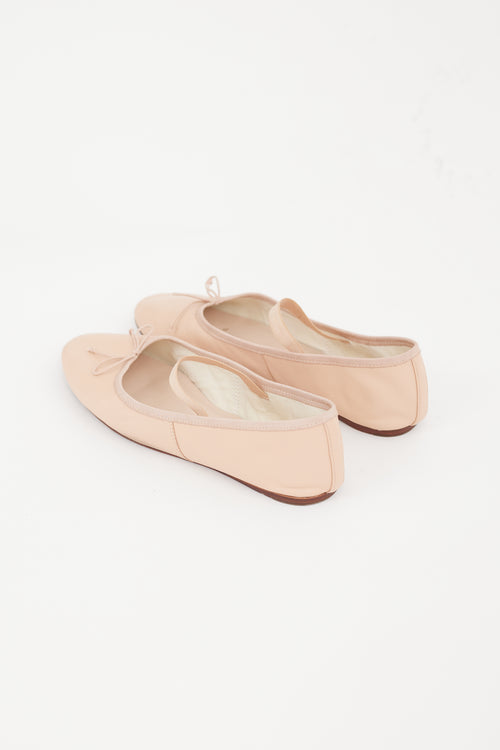 Loeffler Randall Pink Leather Leonie Ballet Flat
