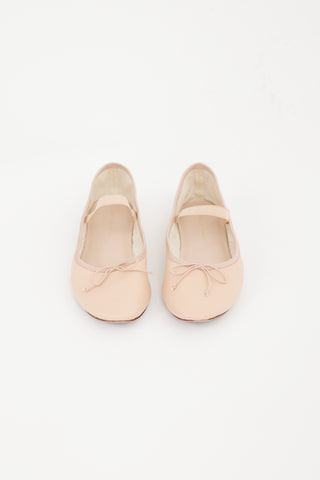 Loeffler Randall Pink Leather Leonie Ballet Flat