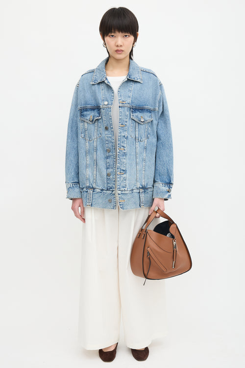 Loewe 2021 Leather Small Hammock Bag