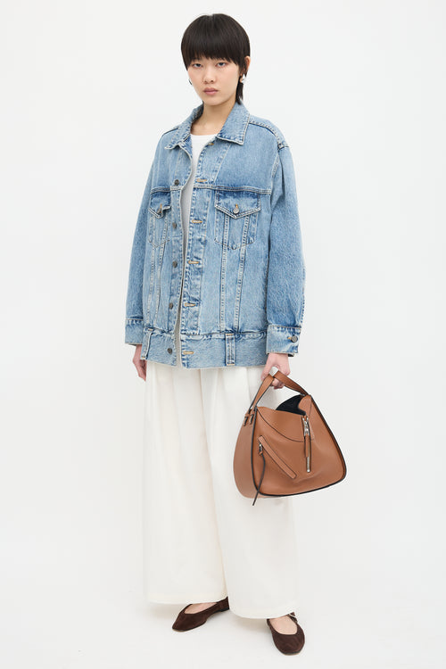 Loewe 2021 Leather Small Hammock Bag