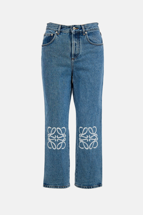 Loewe Anagram Cropped Jeans