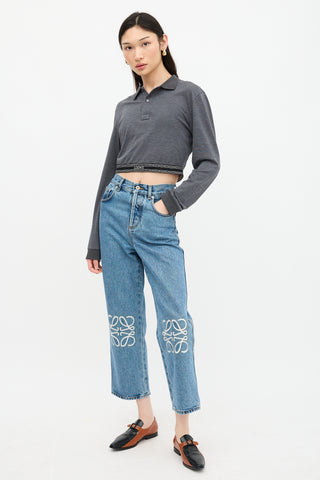 Loewe Anagram Cropped Jeans