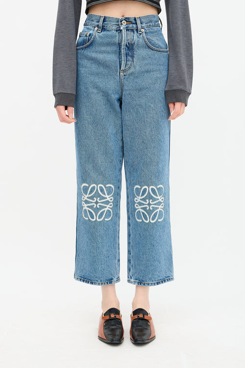 Loewe Anagram Cropped Jeans