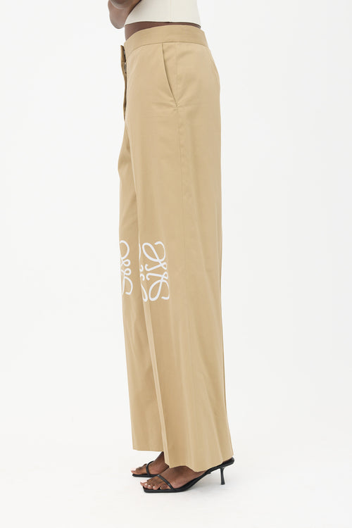 Loewe Anagram Straight Leg Trouser