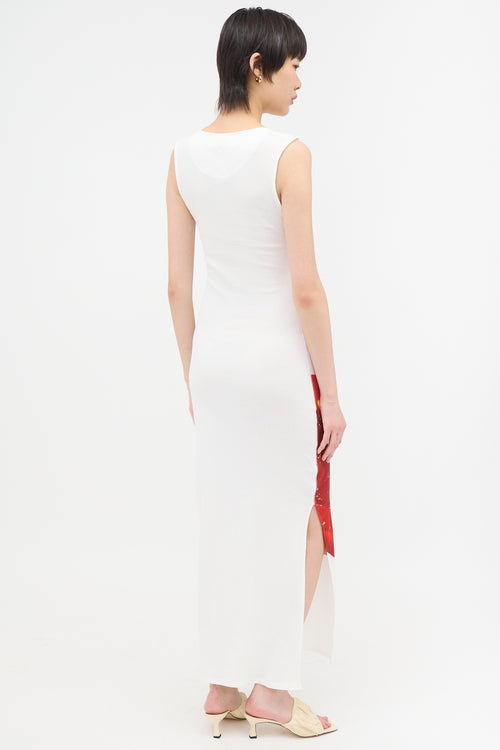 Loewe Anthurium Print Ribbed Dress