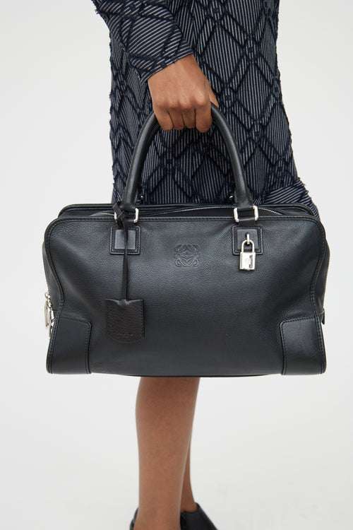 Loewe Black Leather Amazona Bag