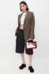 Loewe Beige & Multicolour Small Leather Puzzle Bag