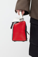 Loewe Beige & Multicolour Small Leather Puzzle Bag