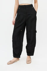 Loewe Black High Waisted Cargo Pant