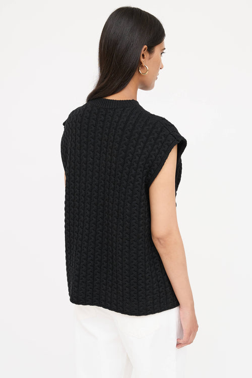 Loewe Anagram Cable Knit Vest